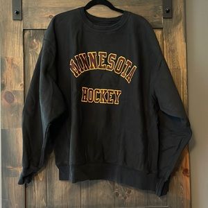 Champion Reverse Weave Minnesota Hockey Crewneck